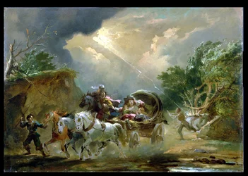 Carrozza in un temporale, 1790